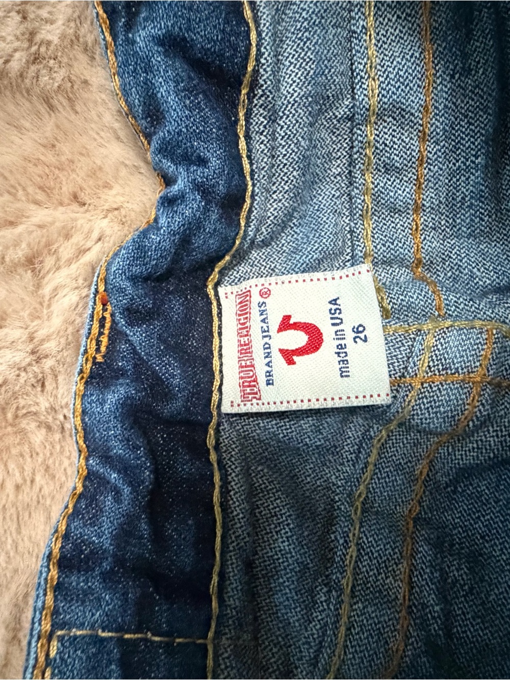 Authentic True Religion Dark Blue High-Rise Flare Jeans size 26 - Picture 13 of 16